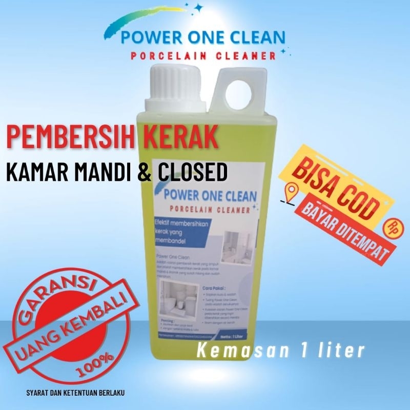 Jual Pembersih Kerak Kamar Mandi Power One Clean Liter Shopee