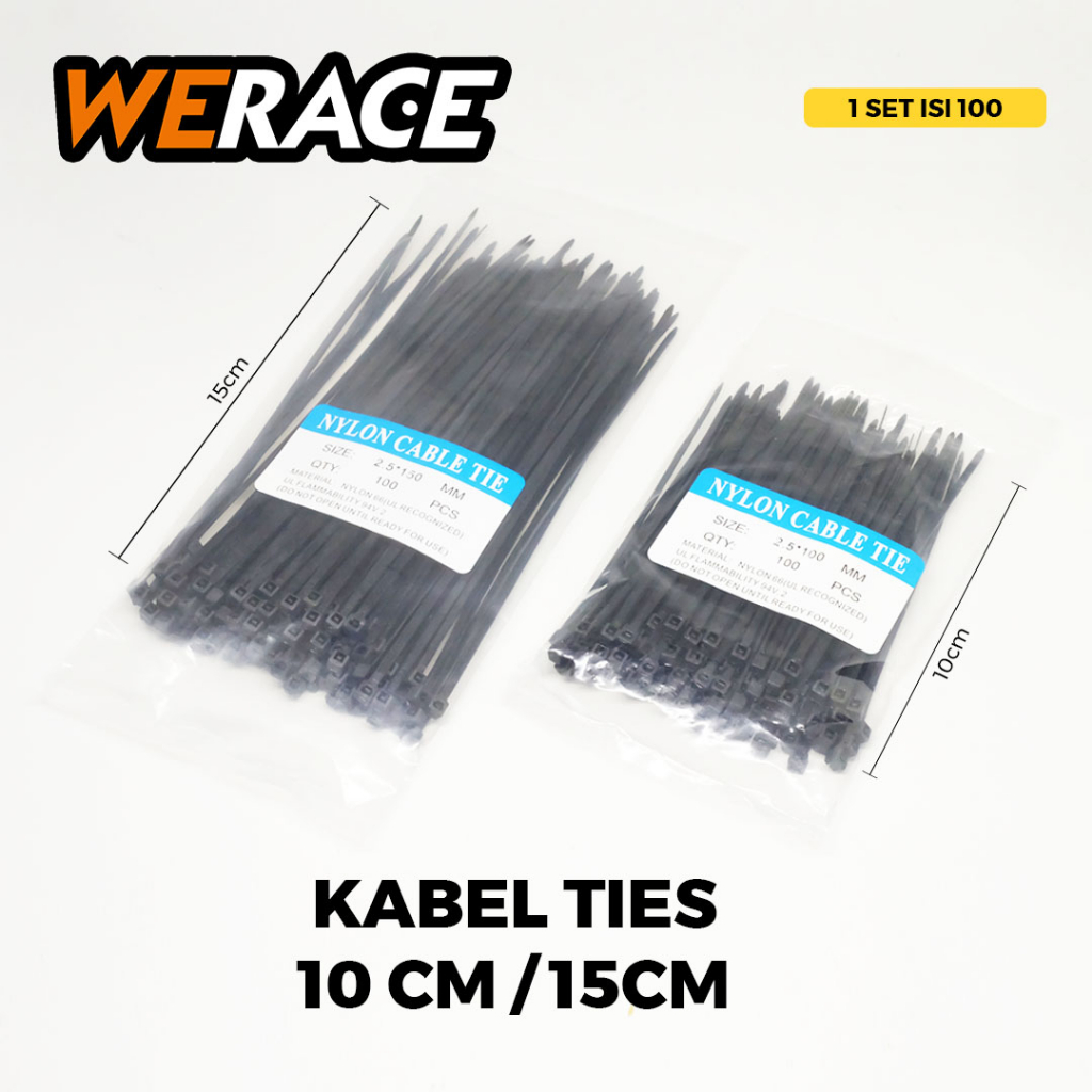 Jual Kabel Ties Tali Ties Nylon Hitam 2.5mm 10cm / 15cm Tebal Dan Kuat ...