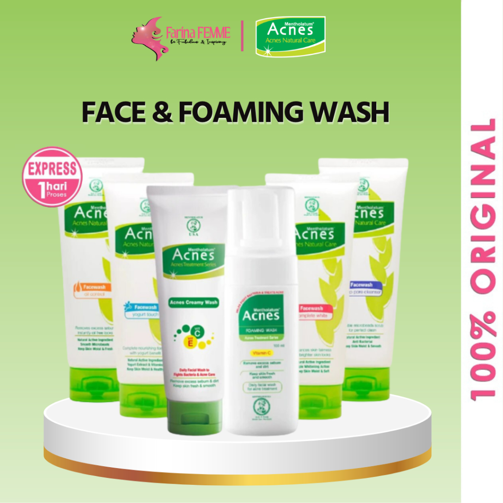 Jual FEMME Acnes Face Wash Series Acnes Creamy Wash Complete White