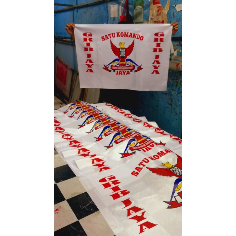 Jual Bendera Ormas Grib Jaya Ukuran 60x90cm Shopee Indonesia