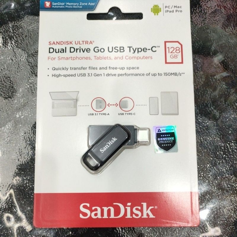 Jual Sandisk Ultra Dual Drive Go Usb Type C 128gb | Shopee Indonesia