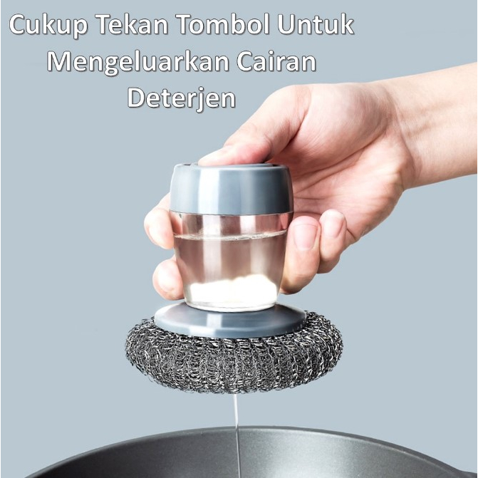 Jual Dispenser Sikat Serbaguna Spons Sabut Cuci Piring Wajan Panci ...
