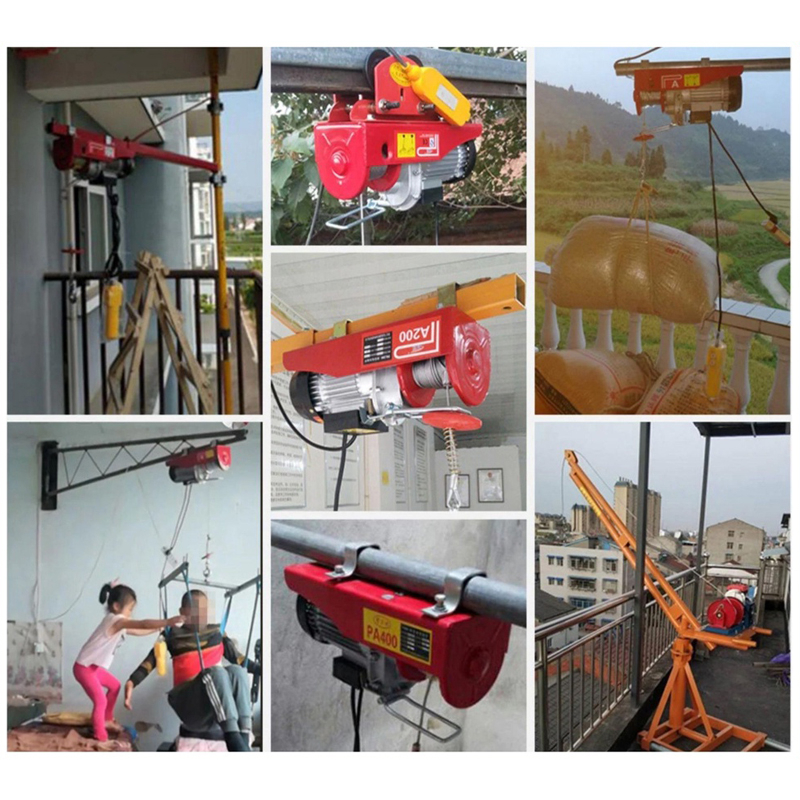 Jual Electric Hoist Wire Rope Katrol Mini Listrik Panjang 12M Indoor ...