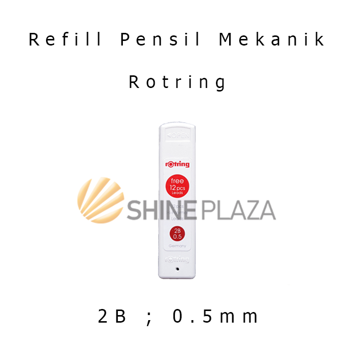 Jual Refill Isi Pensil Mekanik Rotring 2B 0.5mm - Pencil Lead 2B 0,5 mm ...