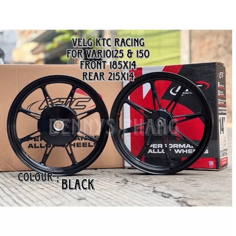 Jual VELG KTC RACING ORIGINAL RING 14 ALLOY WHEELS PALANG 8 SPECTRE ...