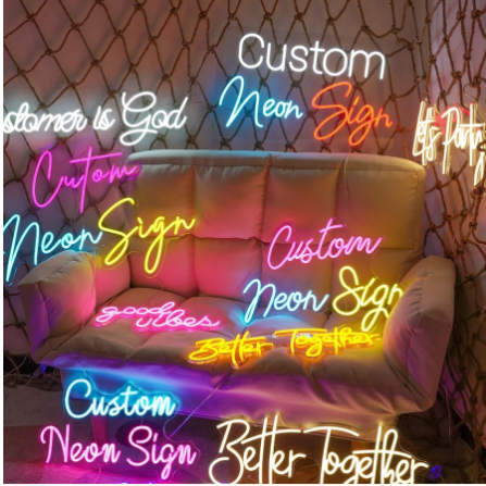 Neon Flex Sign Custom LED Papan Nama Dekorasi Kamar