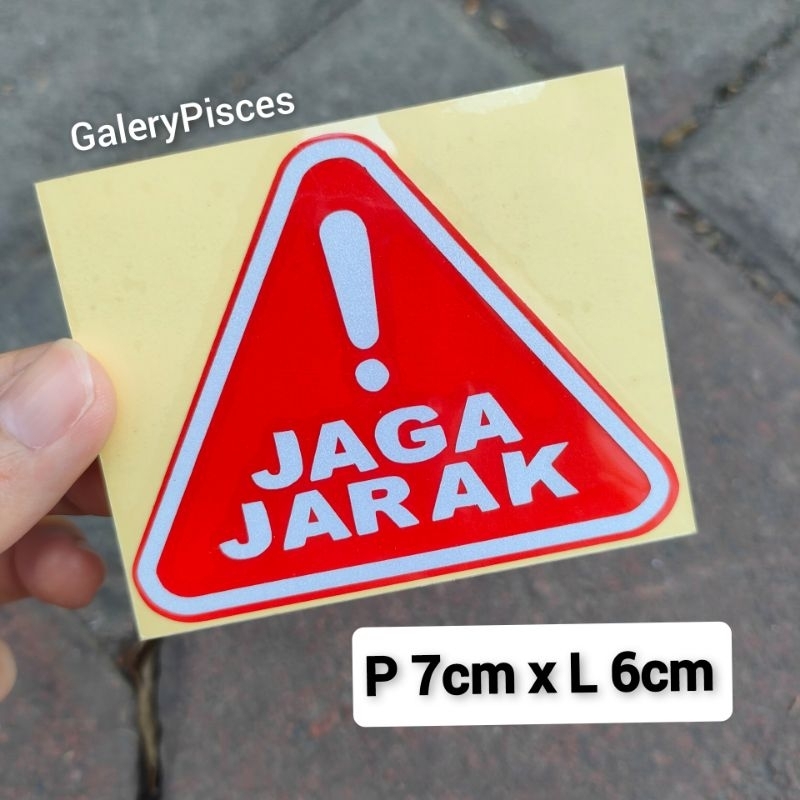 Jual Stiker Motor Jaga Jarak Sticker Cutting Kata Kata Shopee Indonesia