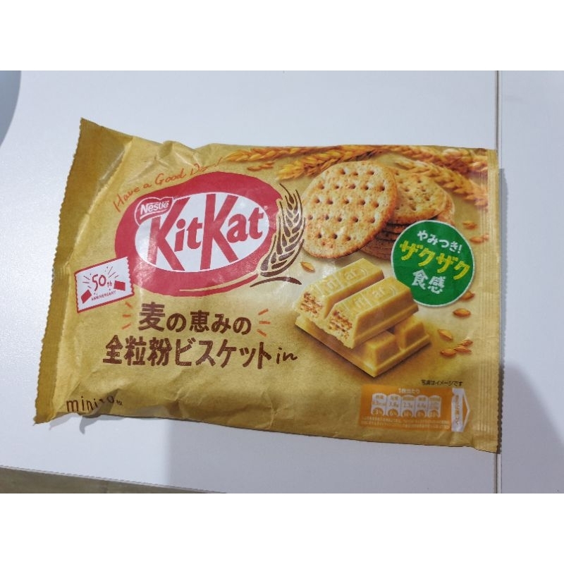 Jual Kit Kat Whole Grain Japan wafer coklat Shopee Indonesia