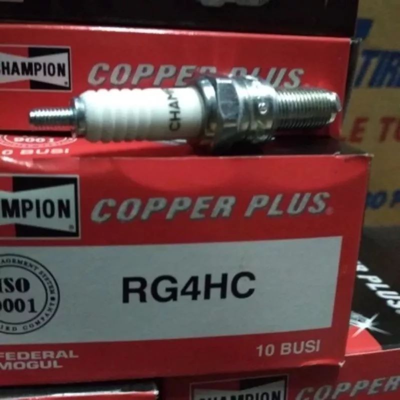 Jual BUSI CHAMPION RG4HC KHARISMA SUPRA X 125 BEAT VARIO PANJANG ISI 10 ...