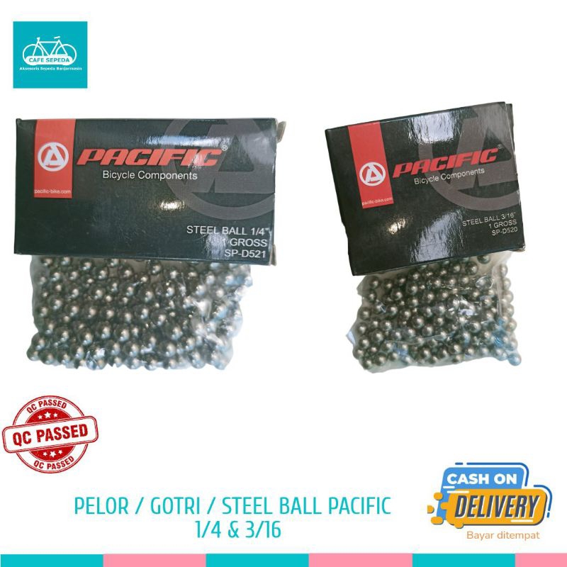 Jual PELOR GOTRI STEEL BALL HUB BELAKANG DEPAN BB SEPEDA 1/4 & 3/16