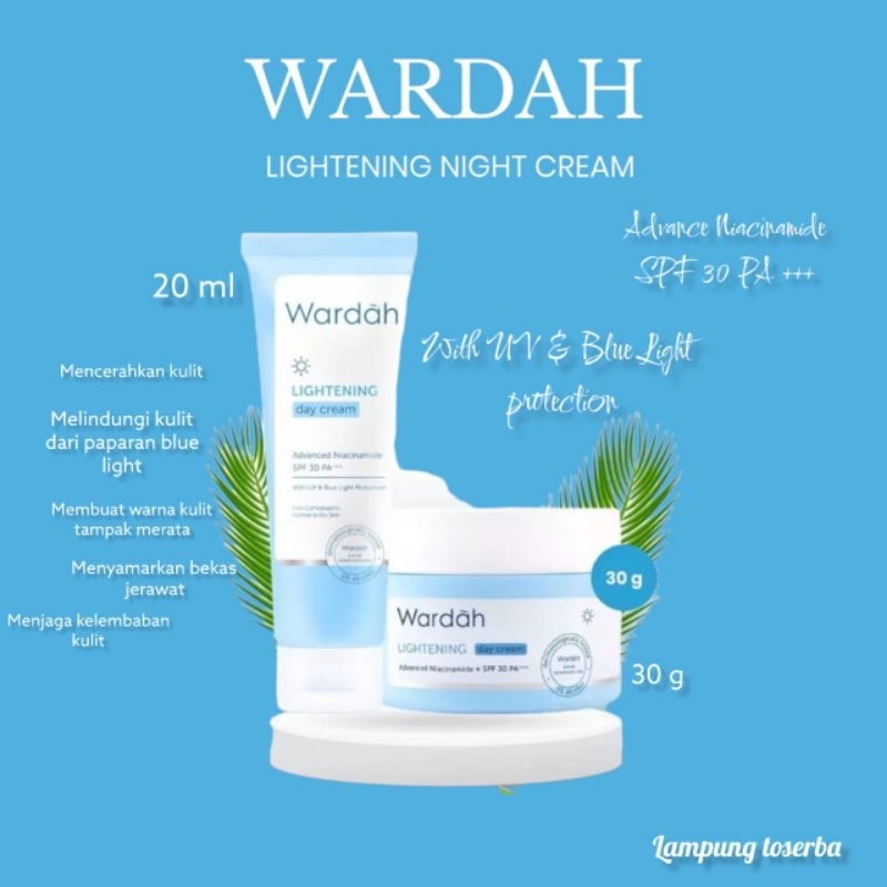 Jual WARDAH LIGHTENING Day Cream 20Ml/30Gr Shopee Indonesia