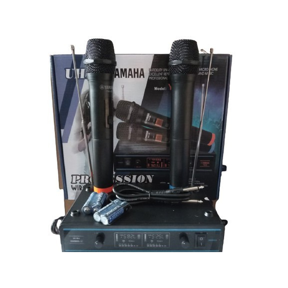 Jual Microphone Double Wireless Digital Yamaha YM88 UHF Shopee Indonesia