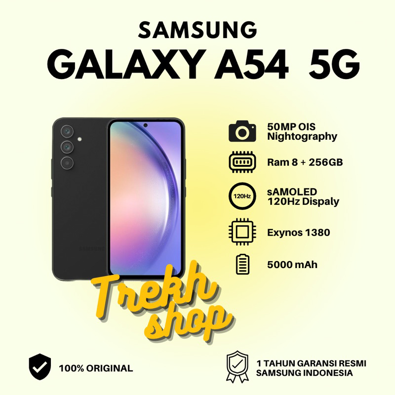 Jual Samsung Galaxy A54 5G ROM 8GB RAM 256GB Garansi Resmi SEIN ...