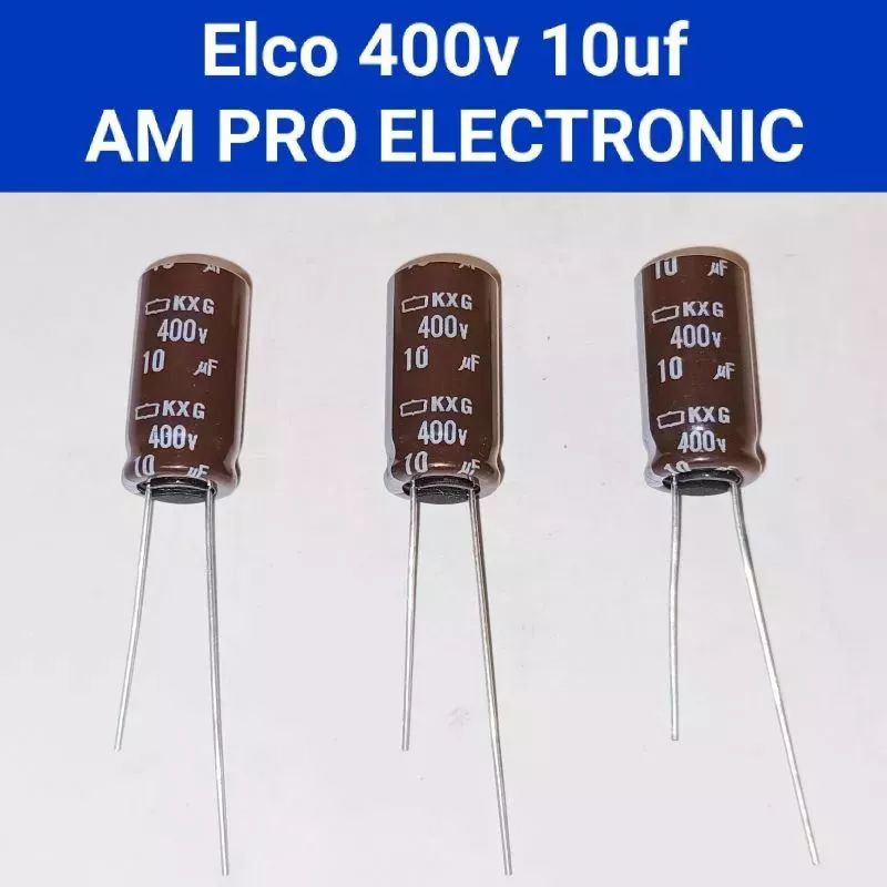 10uF 450V 105°C Electrolytic Capacitors – Pack Of 20, Teapo Brand, 13x21mm, 5mm Pitch, For Audio & Power Supplies