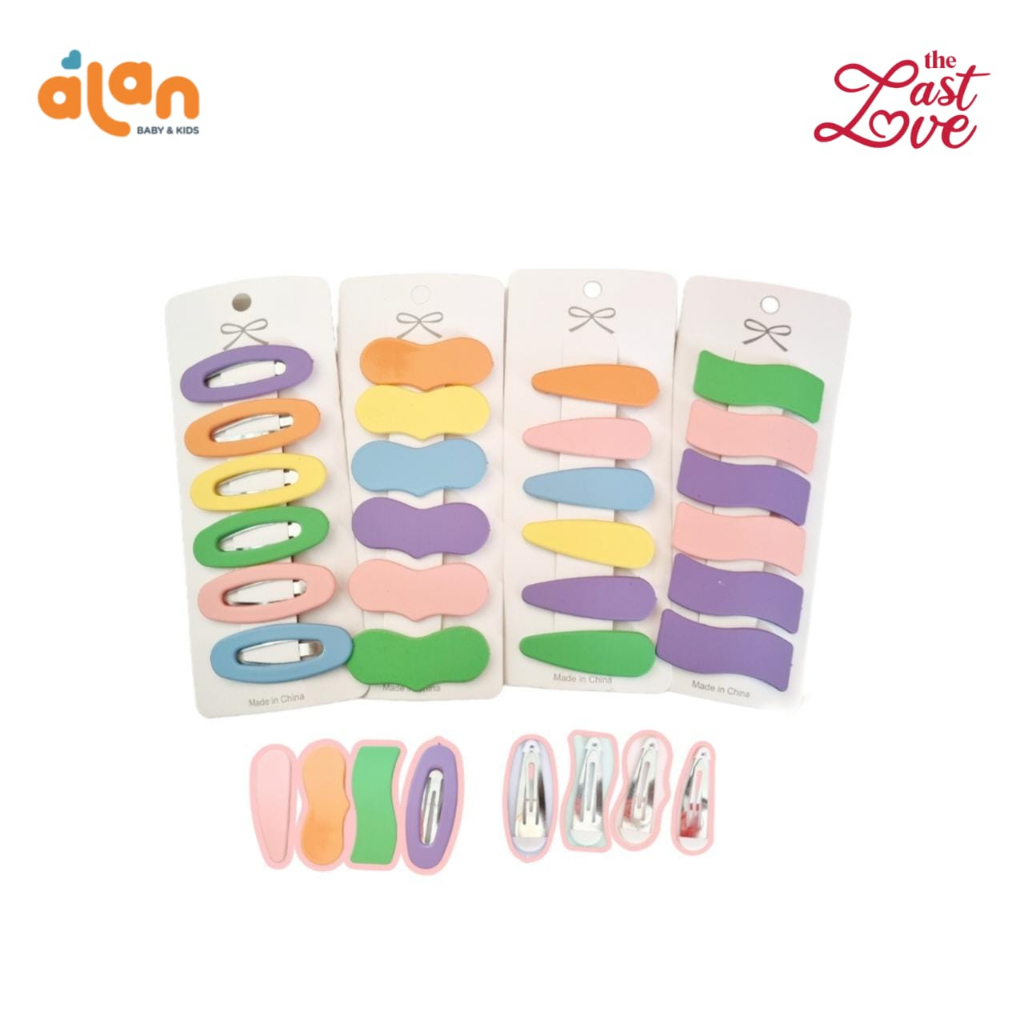 Jual Last Love Jepit Rambut Warna Warni - Jepit Rambut Korean 1 Set Isi ...