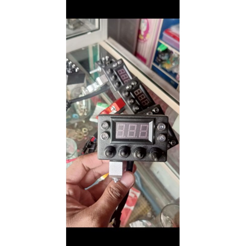 Jual panel saklar touring 4 tombol voltmeter | Shopee Indonesia