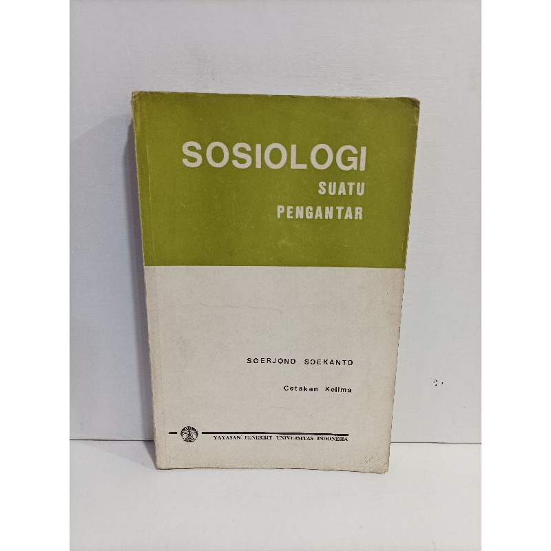 Jual Buku Sosiologi Suatu Pengantar Cetakan Kelima By Soerjono Soekanto ...