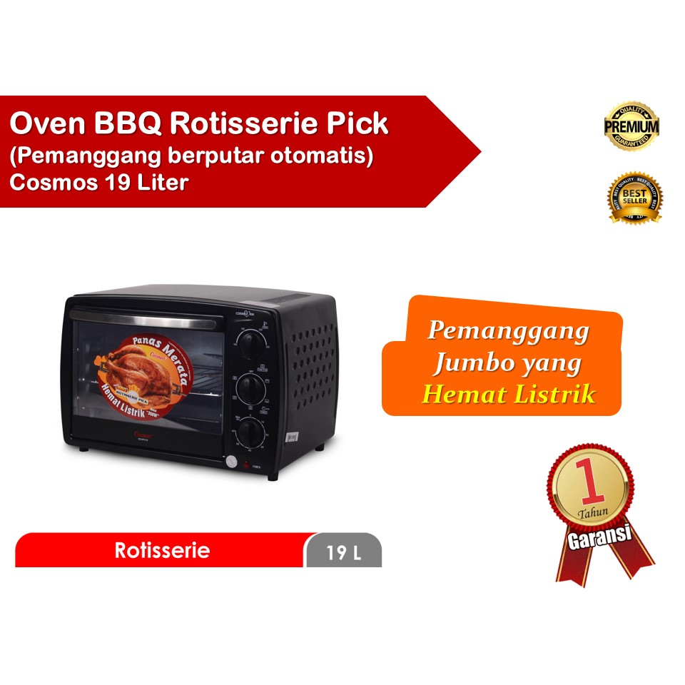Jual Oven Listrik Cosmos Kapasitas 19 Liter Co 9919 R Premium Tiktok