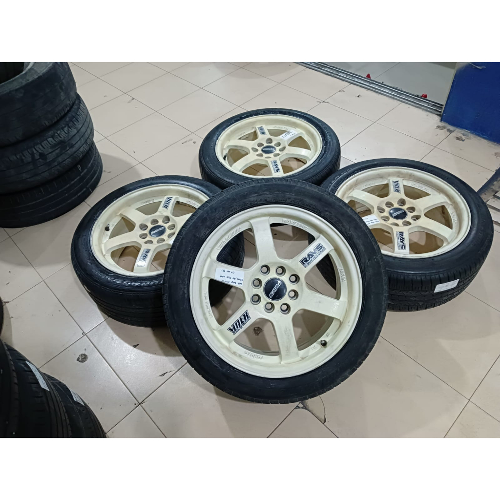 Jual VELG BEKAS TE37 R16X6,5 LUBANG 4 PCD 4X100/4X114 ET38+ Ban ...