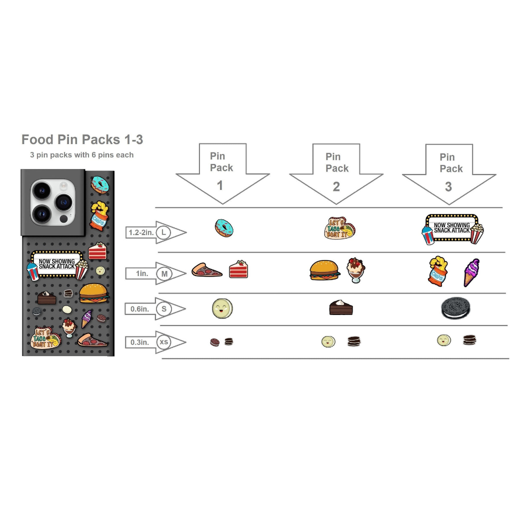 Jual Pinit Food Pin Pack 1 with 6 Pins for Decorate and Custom | Shopee ...