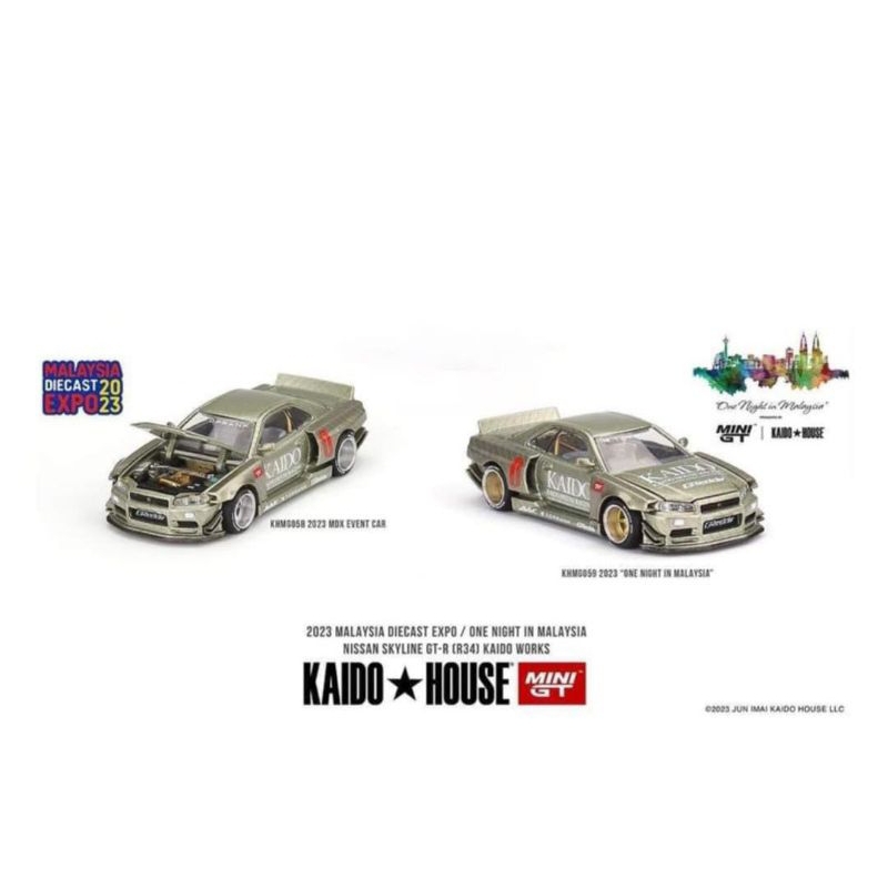 Jual Mini Gt x Kaido House Nissan Skylen R34 Malaysia Diecast Expo