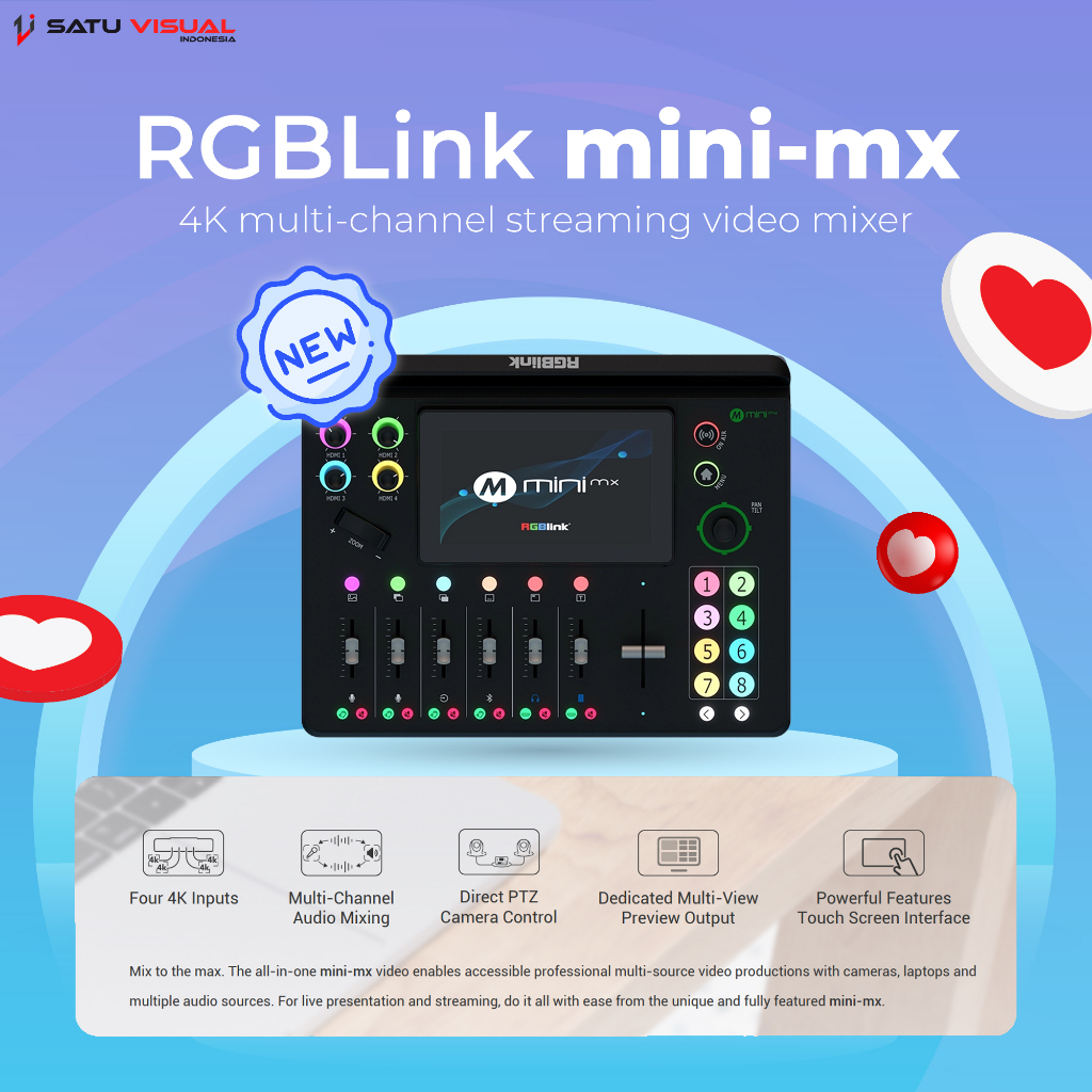 Jual RGBLink Mini-Mx SDI Streaming Video Mixer | Shopee Indonesia