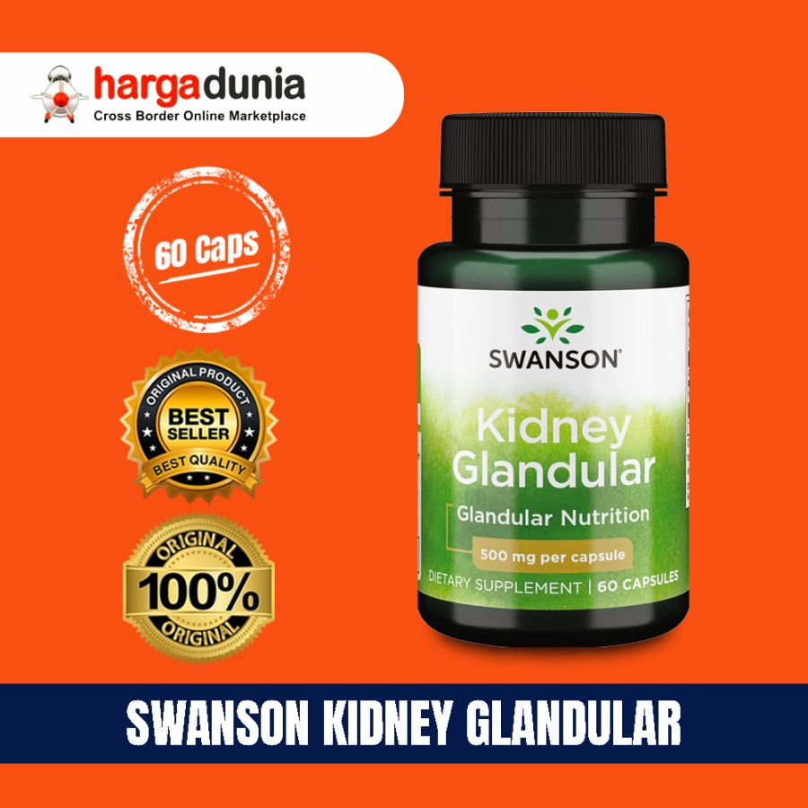 Jual SWANSON Raw Kidney Glandular 500 Mg 60 Capsules Shopee Indonesia