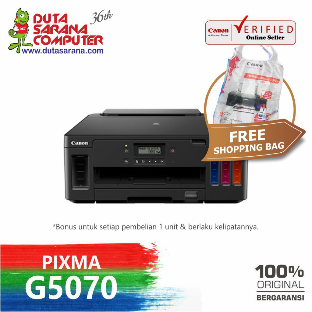 Jual PRINTER CANON PIXMA G5070 G 5070 G-5070 Single Function A4 ...