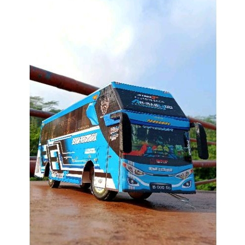 Jual Mainan Anak| Miniatur Bus Telolet Basuri Berkah Bersaudara Ar ...