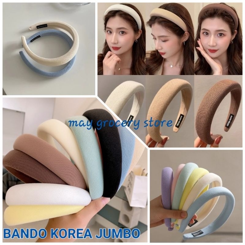 Jual Bando Korea Jumbo - Bando Nagita Slavina / Bandana Kain Tebal