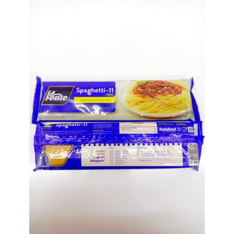 Jual Spaghetti La Fonte-11 Pasta Biru 450 gram / La Fonte Spaghetti-11 ...