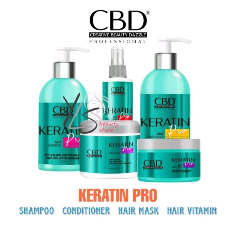 Jual CBD series keratin Pro Hair Treatment Daily/shampoo/ conditioner ...