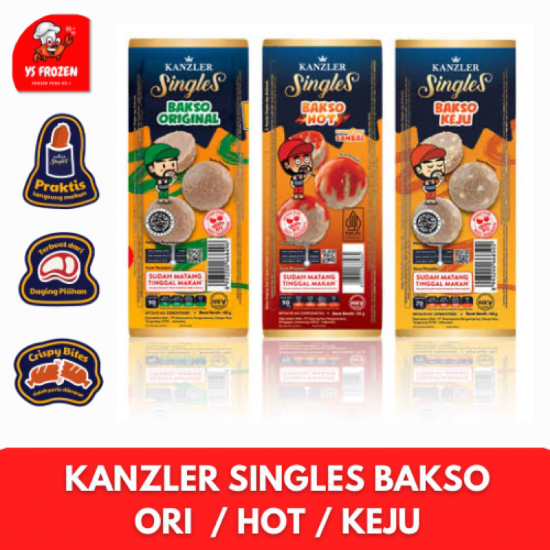 Jual Kanzler Bakso Singles Kanzler Singles Ori Keju Hot Frozen