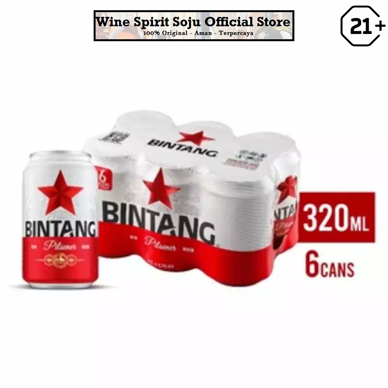 Jual 6 Kaleng Bir Bintang 320ml | Shopee Indonesia