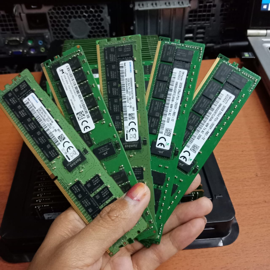 Jual MEMORY RAM SERVER DDR4 32GB PC4-2933Y ECC REG/RDIMM ORIGINAL