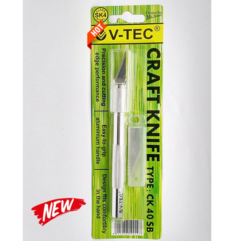 Jual V-TEC CRAFT KNIFE TYPE CK 40 SB - Cutter dari Merk Vtec Type CK 40 ...
