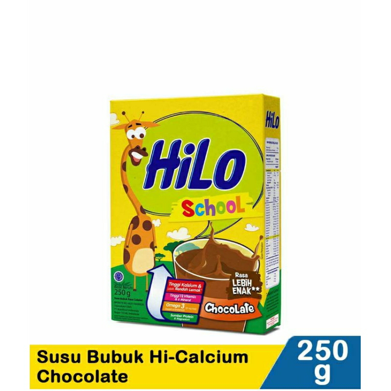 Jual Hilo School susu bubuk rasa cokelat 250g | Shopee Indonesia