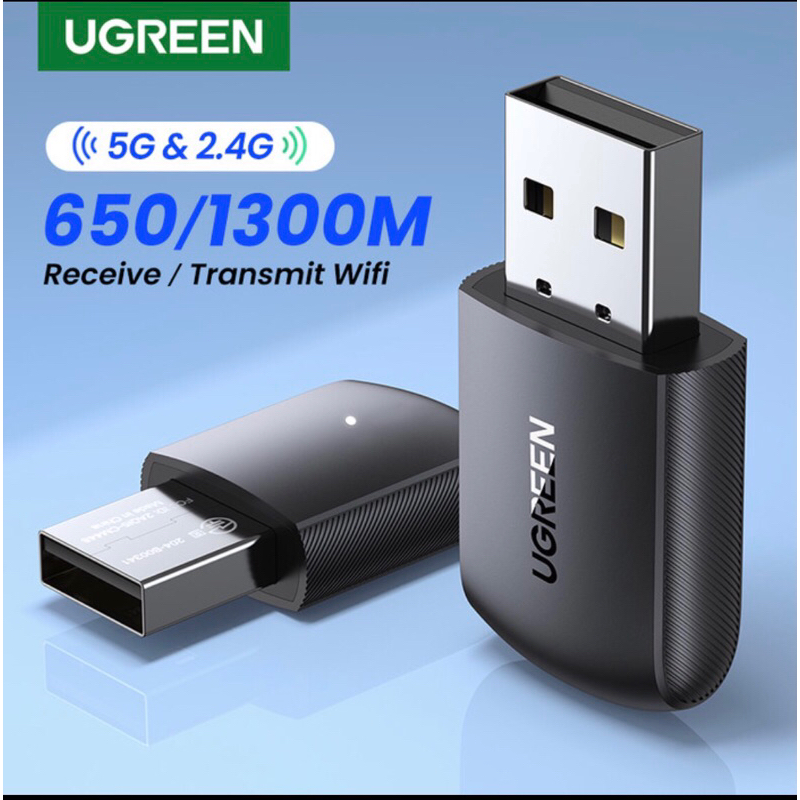 Jual Ugreen Usb Wifi Receiver 5g 2 4g Dual Band Wifi Dongle 650mpbs