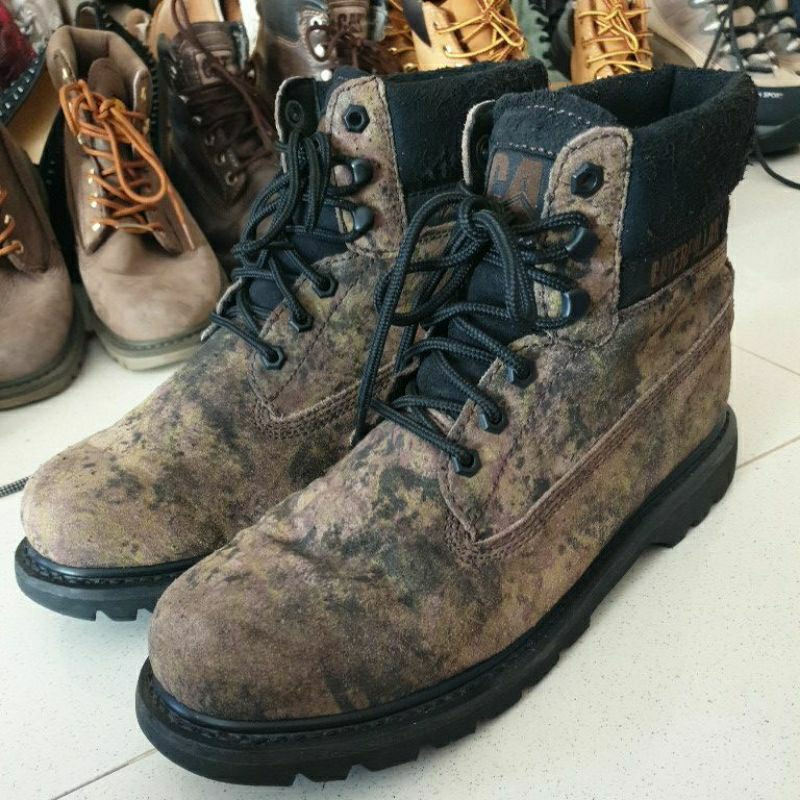 Jual sepatu boots kulit CATERPILLAR size 10 UK insole 29 made in