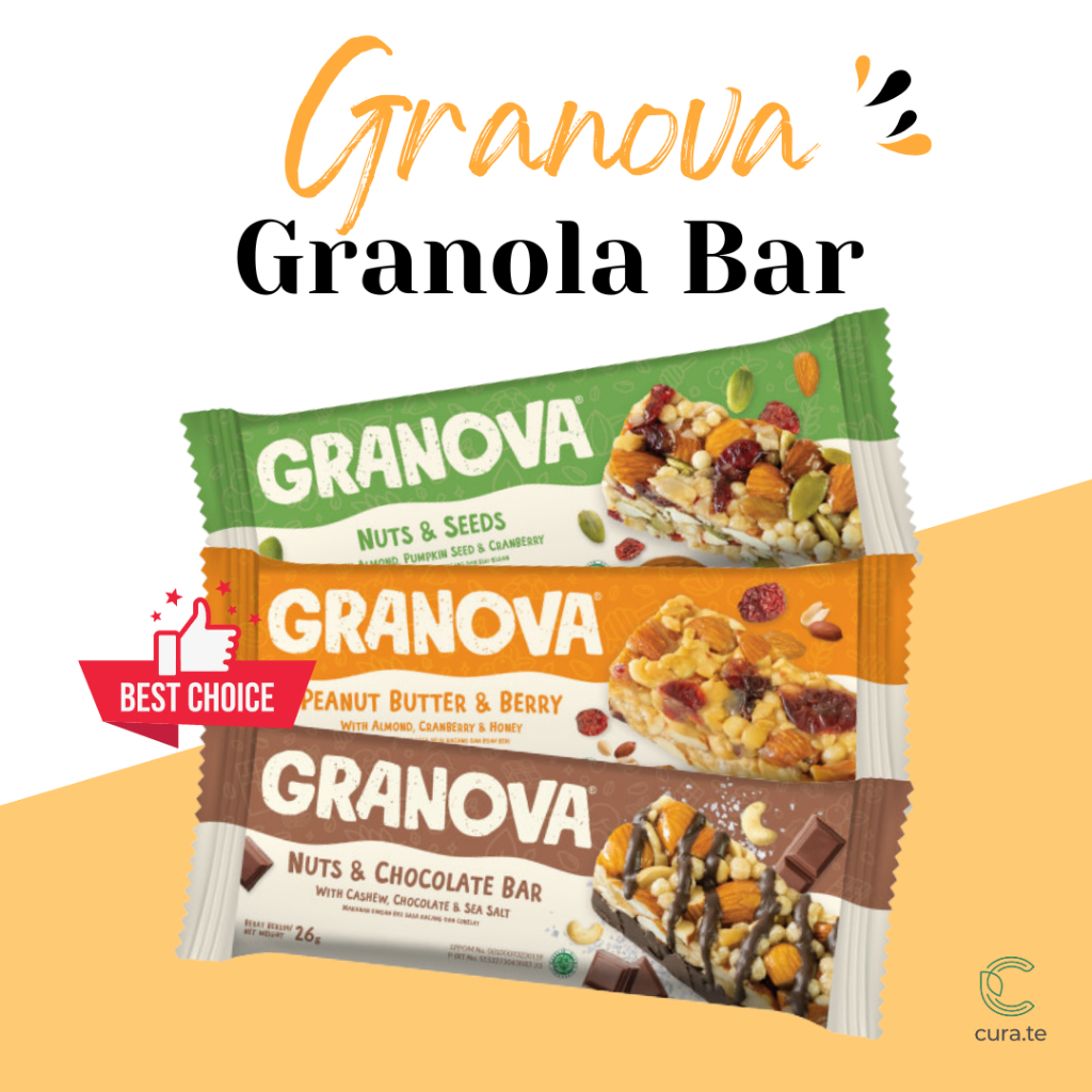 Jual GRANOVA SNACK BAR GRANOLA 26GR HEALTHY VEGAN SNACK Shopee