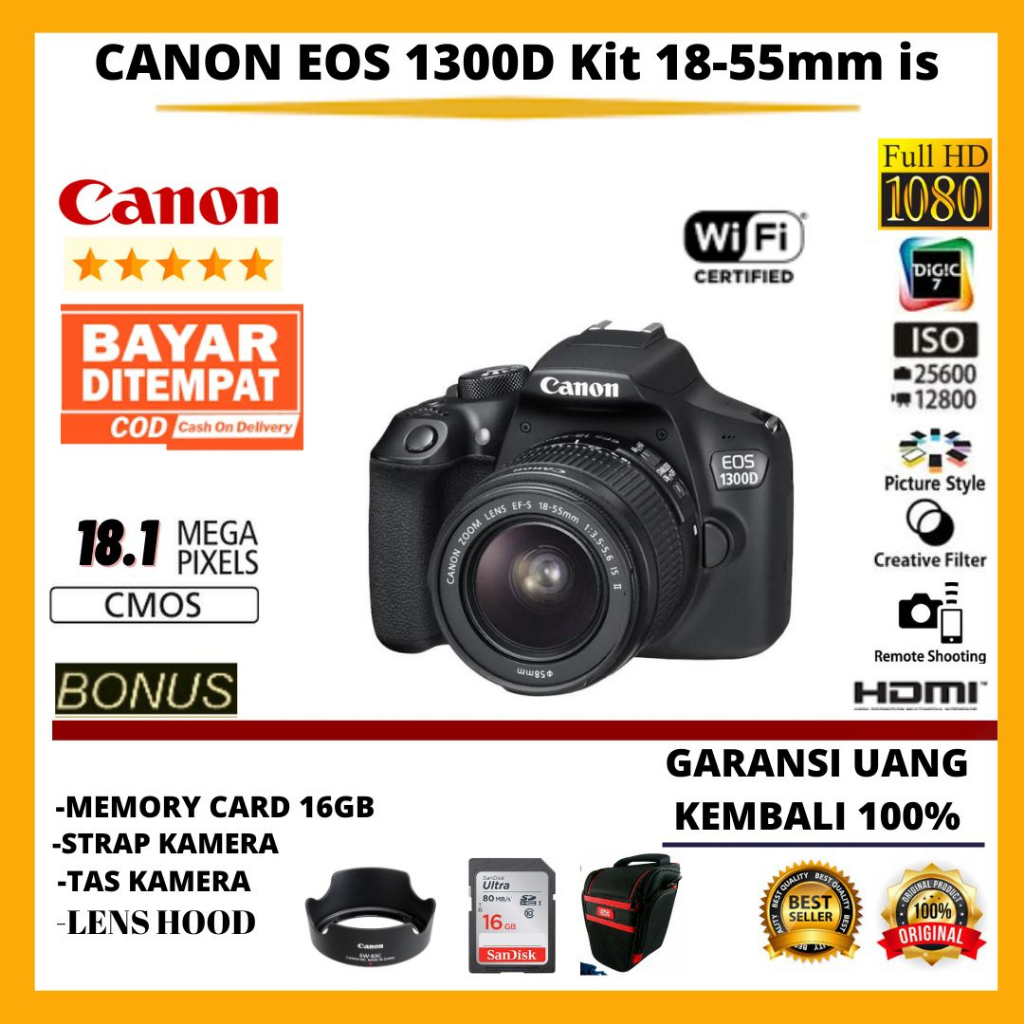 Canon 1300d Kit 1300d Kit Canon 1300d Double Lens Dual Lens Canon