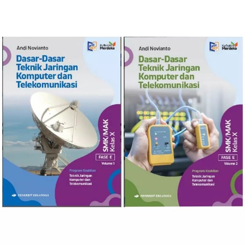 Jual BUKU DASAR-DASAR TEKNIK JARINGAN KOMPUTER & TELEKOMUNIKASI VOL 1-2