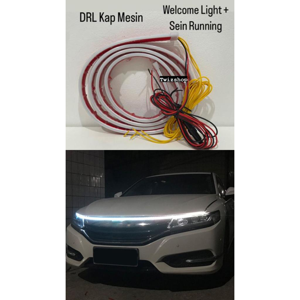 Jual Lampu Led Drl Kap Mesin Fleksibel Cm Welcome Light Sein Running V Shopee Indonesia