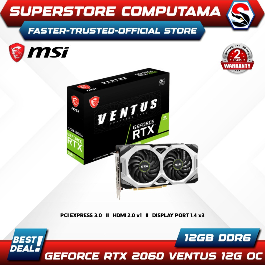 Rtx 2060 ventus xs 6g oc benchmark