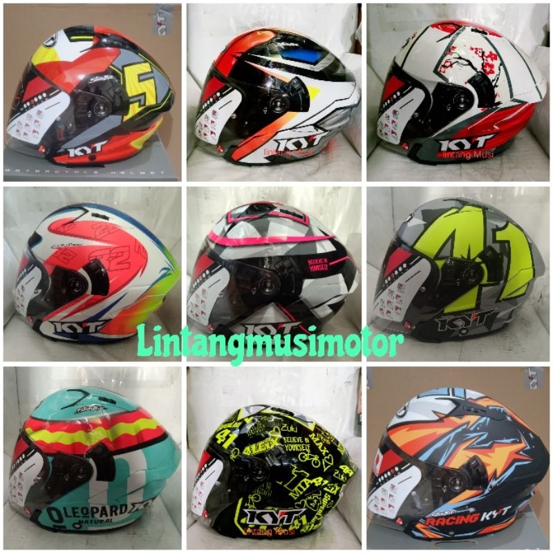 Jual HELM KYT NFJ MOTIF Shopee Indonesia