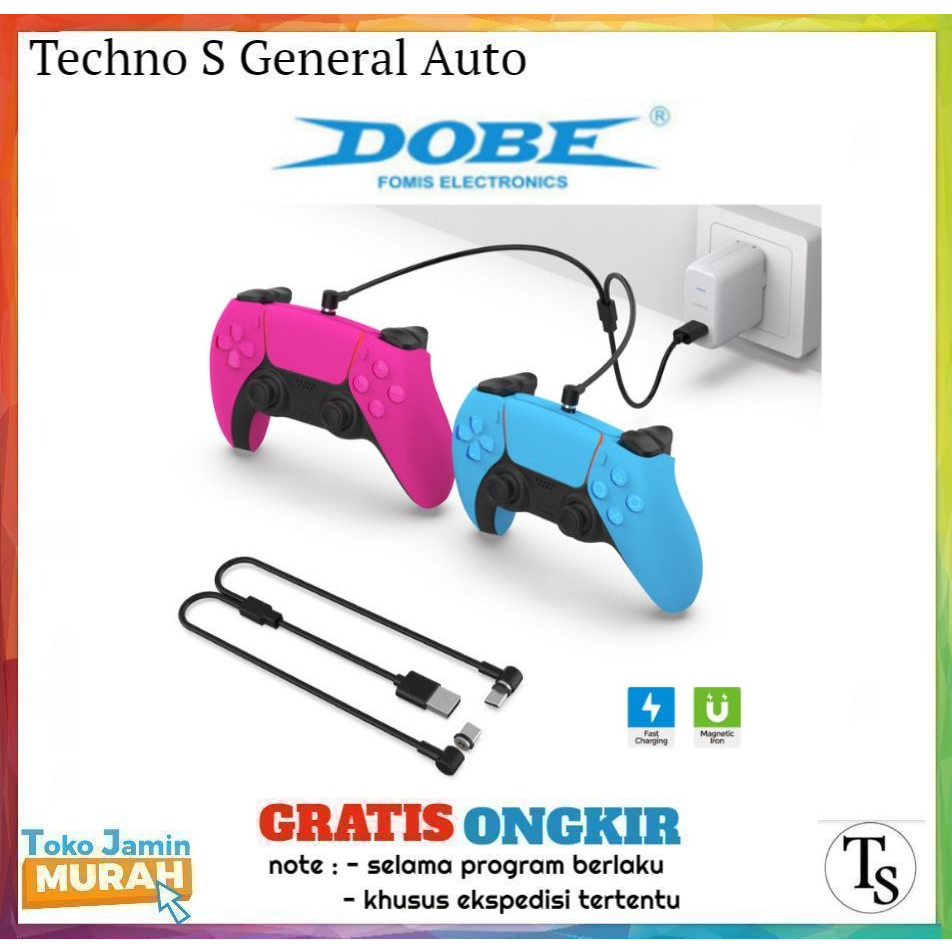 Jual Dobe Charging Cable VR2 Stik PS5 DualSense Controller Kabel Cas PS ...