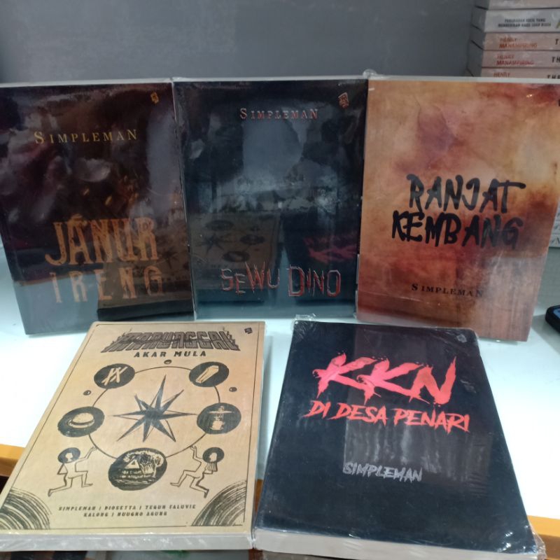Jual Paket 5 buku simpleman. janur Ireng, Sewu Dino, ranjat kembang