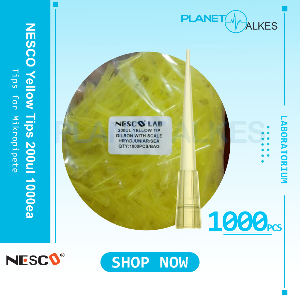 Jual Yellow Tip / Pippete tip NESCO Yellow Tips Gilson 1000ea LIFER ...