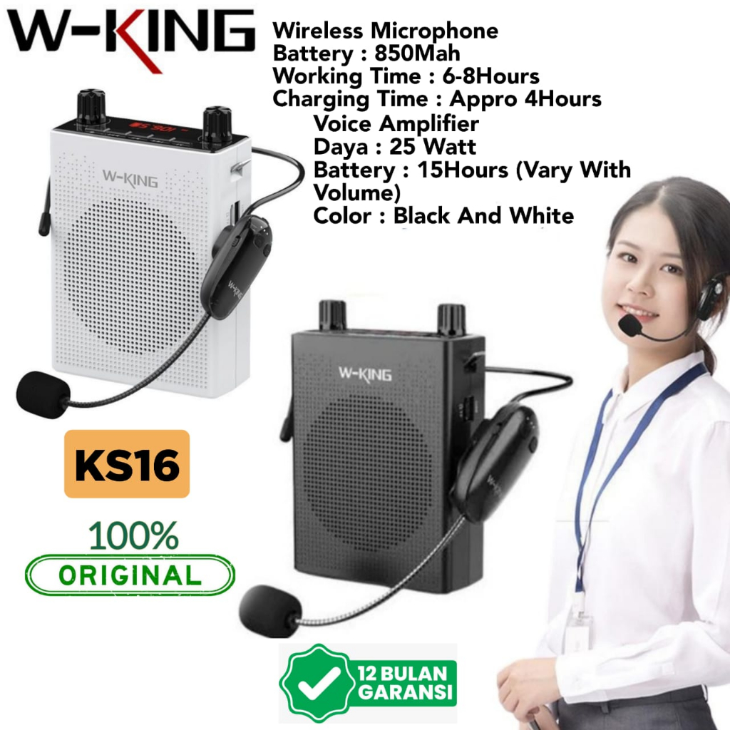 Jual Wking Ks Speaker Mini Bluetooth W King Pinggang Tour Guide Guru