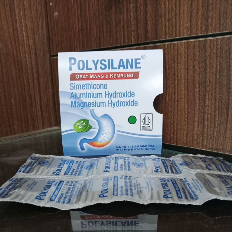 Jual Polysilane (1strip@8tablet kunyah) | Shopee Indonesia
